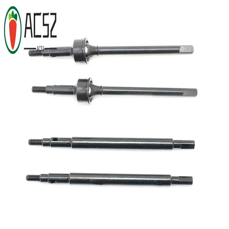 

AC52-2Pcs Complete Brass Aluminum Alloy Front And Rear Axle With Gear For TRX4M 1/18 RC Crawler Car Upgrade Parts
