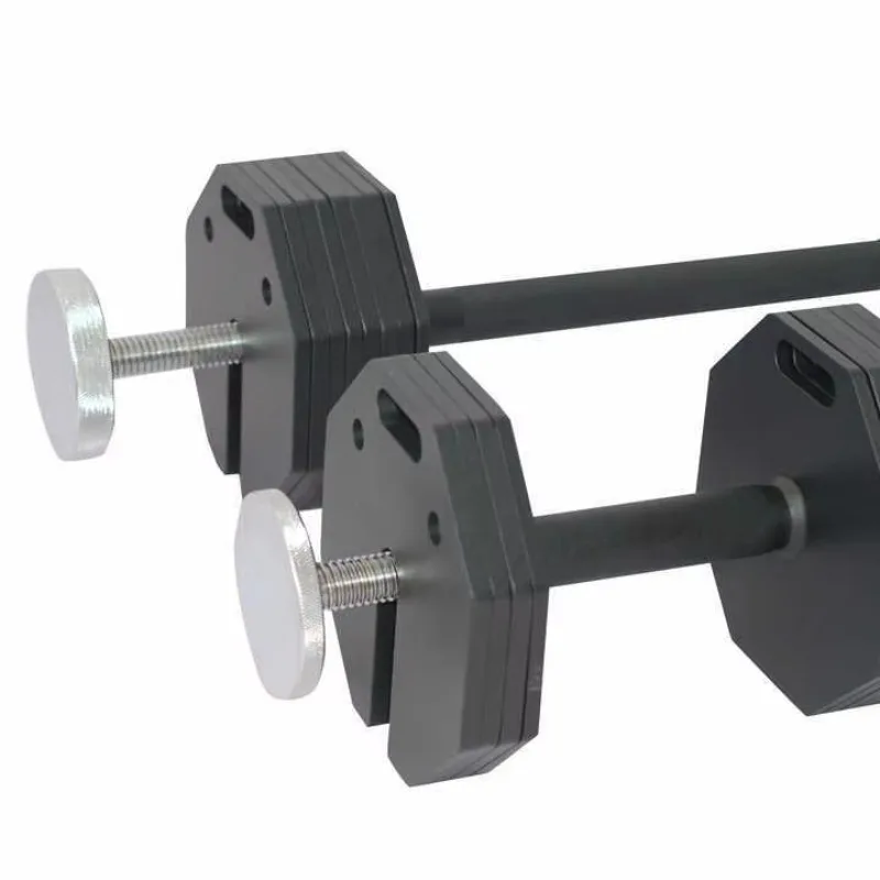 Adjustable 80LB Metal Octagonal Dumbbell Fitness Equipment Multi-Functional and Portable with Insert Plates