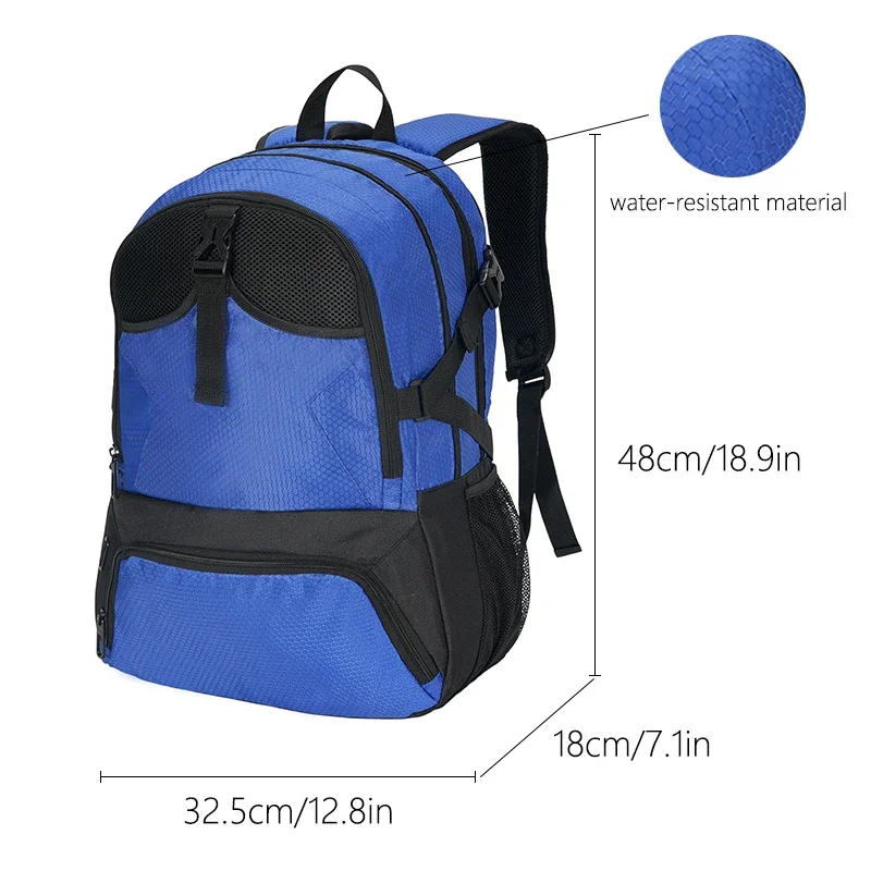 Large Sports Soccer Bag - Soccer Backpack & Bags for Basketball, Volleyball & Football with Separate Cleat and Shoes Compartment