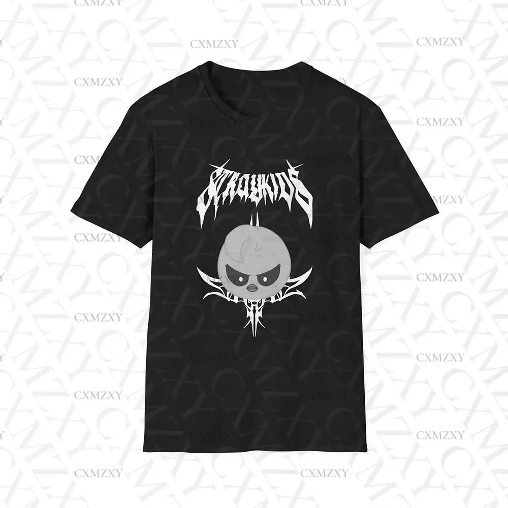 

KPOP Idol FELIX BANGCHAN HYUNJIN HAN Merch street wear loose shirt short sleeve shirts