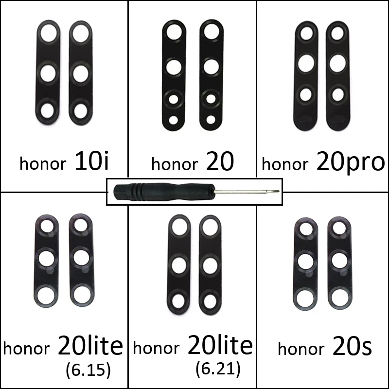 For HUAWEI Honor 20S 20 Pro 20s Original New Phone Camera Glass Lens Rear Back Camera Lens Part For Honor 10 20 Lite 10i