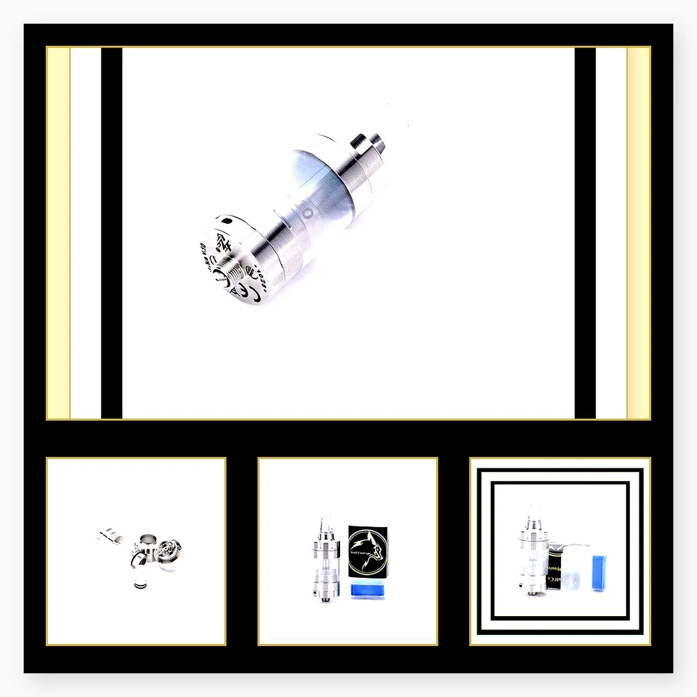 Wolfcoolvape BY-KA V.10 MTL RTA 5ml Rebuildable Tank Atomizer - 22mm 316SS Design for Vaping Lovers