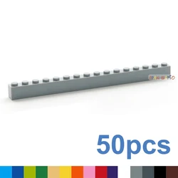 50pcs Thick 1x16 Dots DIY Building Blocks Figures Bricks Educational Creative Size Compatible With Brands Toys for Children 2465