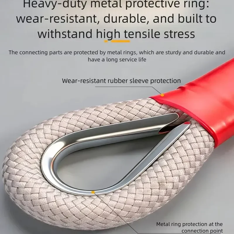 High Strength Heavy Du ty Car Towing Rope Emergency Rescue Tow Strap Suitable for Sedan SUV Off-Road Vehicle Truck