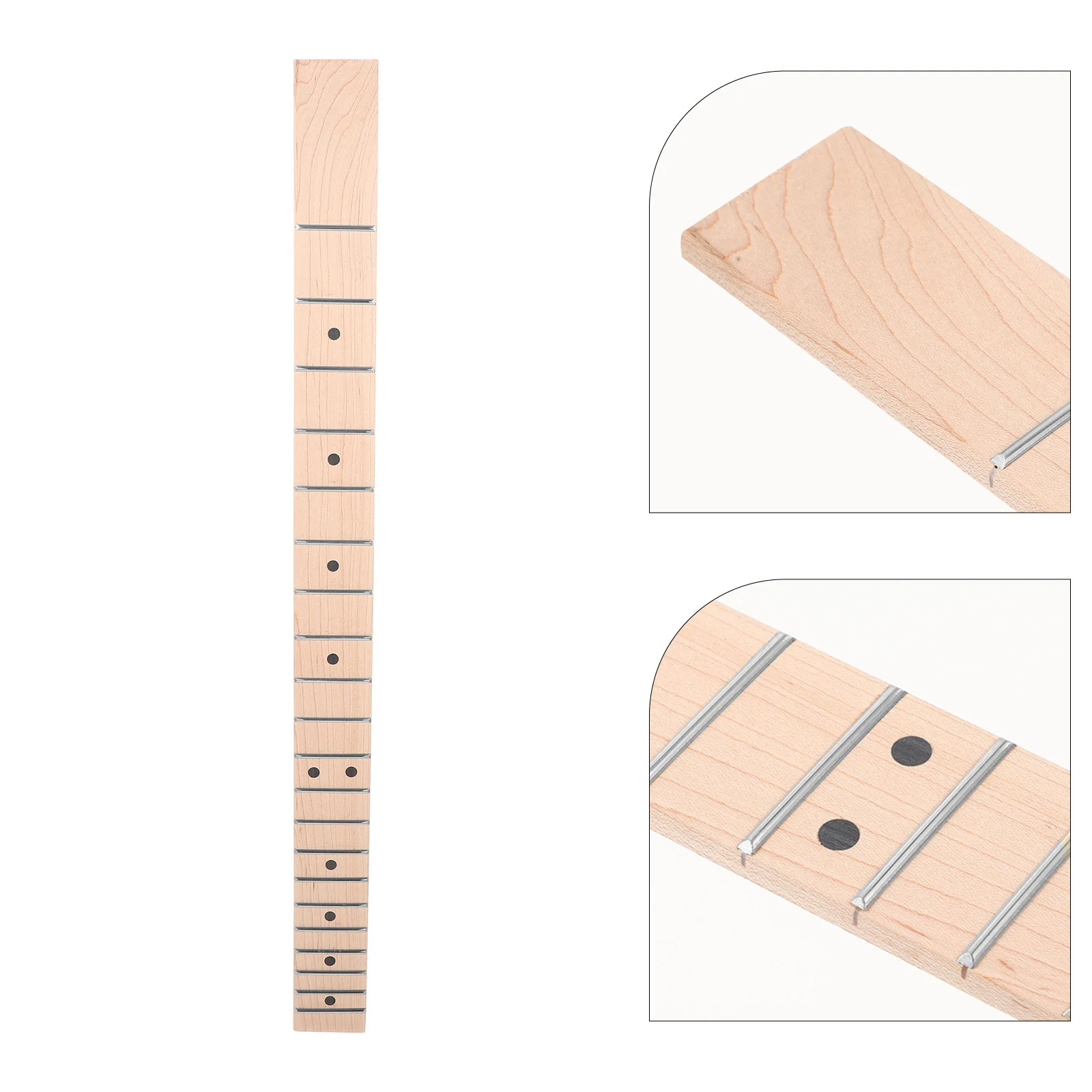 Electric Guitar Handle Headless Neck Replacement Acoustic Ballad Necks Folk Parts Wood Fingerboard