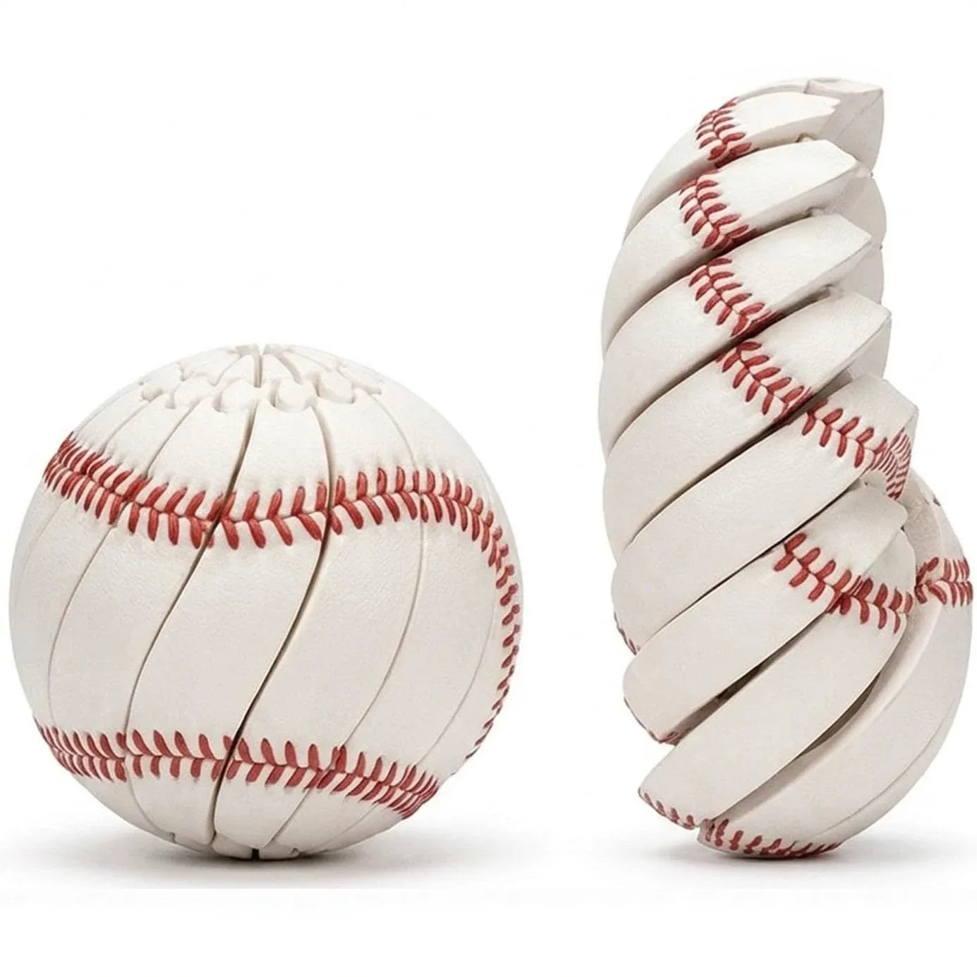 Twist Spiral Baseball Fidget Toy, Deformable Stress Relief Squeeze Ball, Funny Office Desktop Decompression Sport Ball