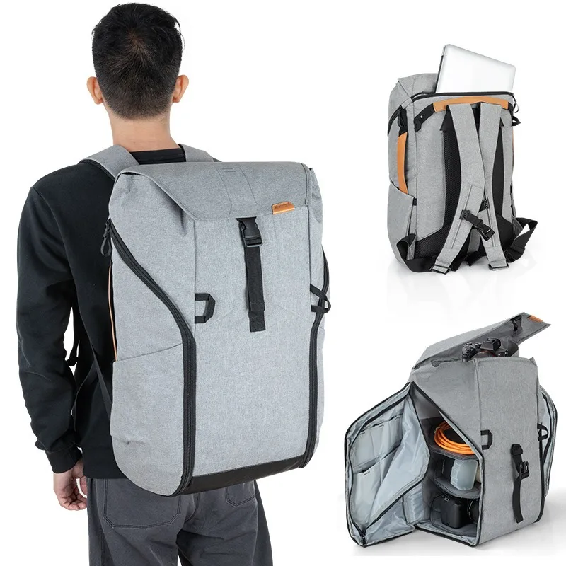 Photography Large Capacity Camera Waterproof Shockproof Backpack Nylon Men Women Travel Bag Fit 15inch Laptop DSLR Casual Case