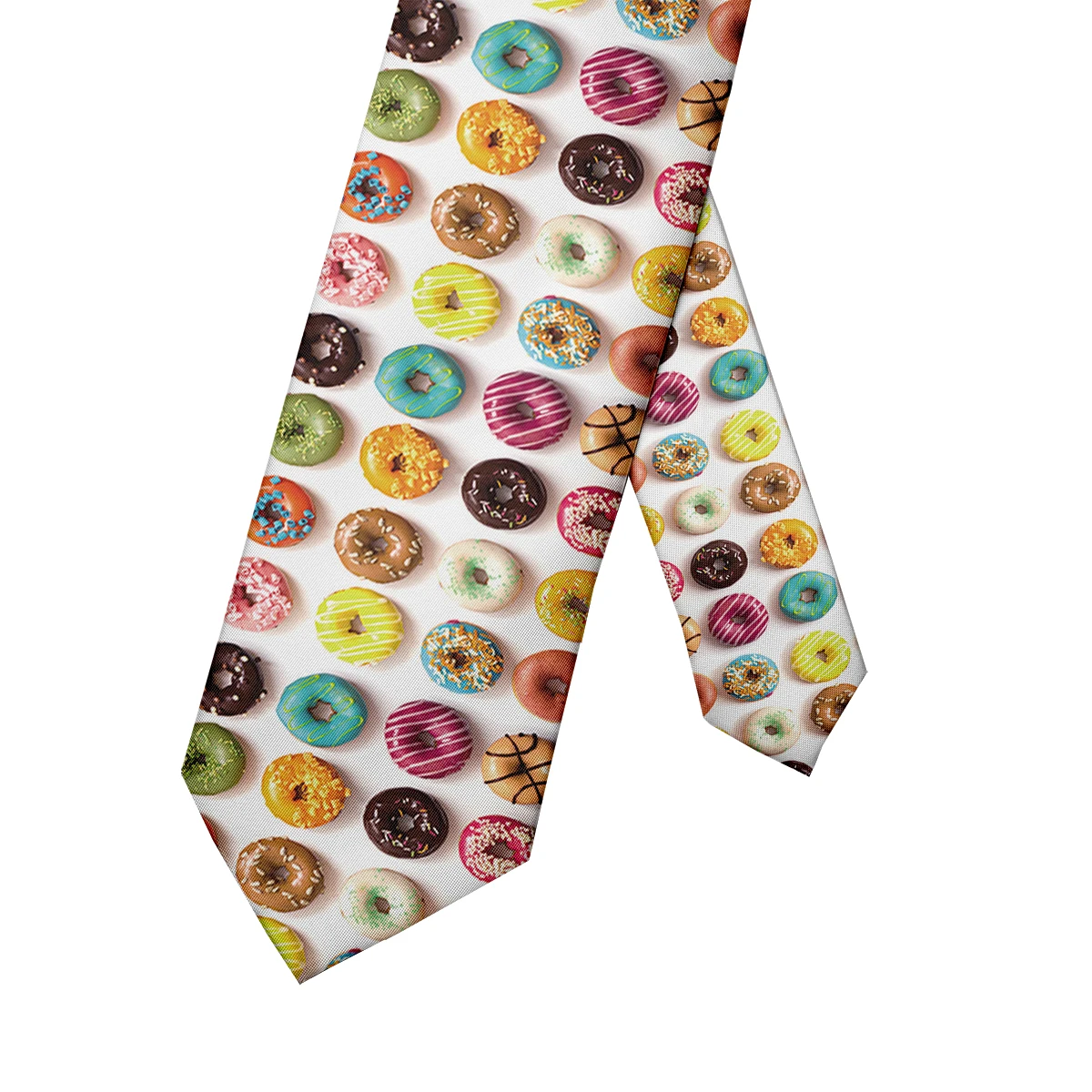 New French fries candy watermelon creative casual tie unisex fashion food tie men's 3d printing business tie holiday gift