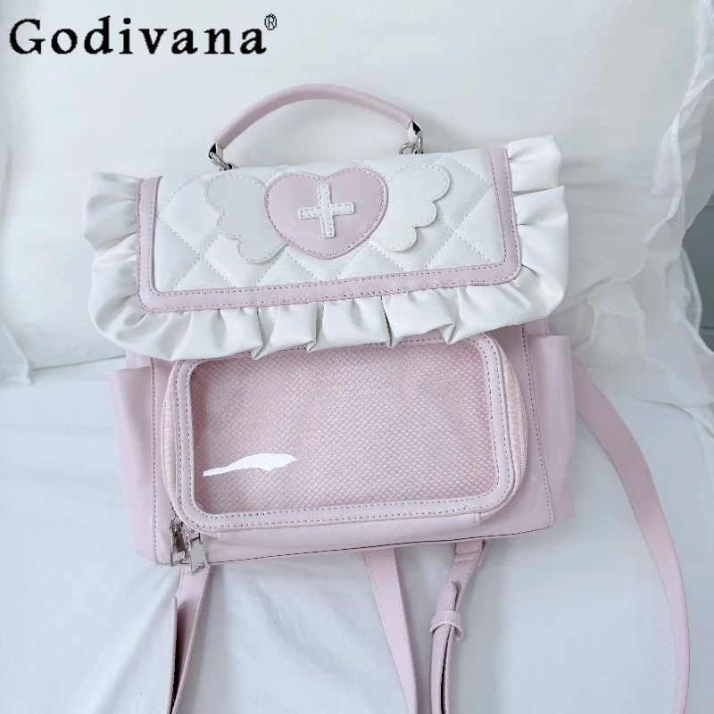 

Original Japanese Subculture Y2K Itabag 2025 New Girls Sweet Cute Large Capacity Backpack Student Sweet Cool Schoolbag Women