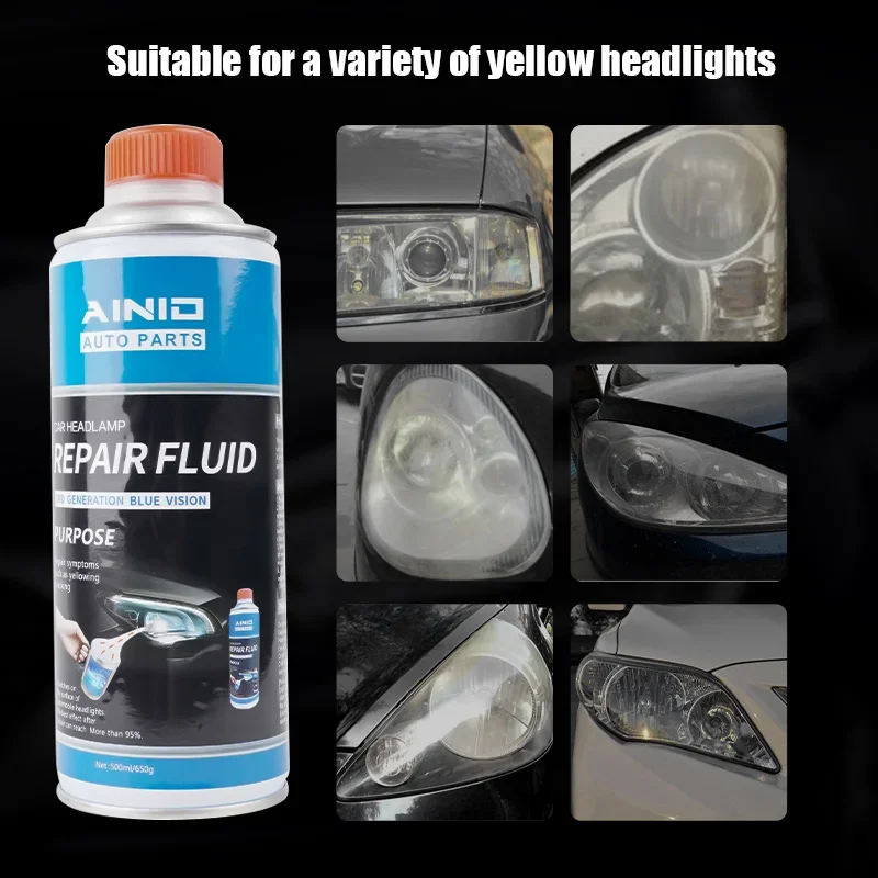 Automotive Headlight Care Tool Car Headlight Polish Restoration Kit Headlight Restoration Set Car Headlight Restoration Liquid