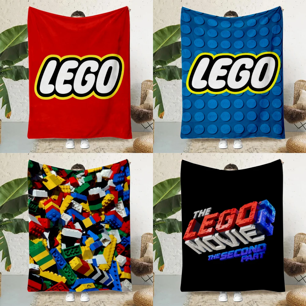 Fun Toy L-LEGOS Printed Blanket Picnic Blankets Warm Blanket Soft and Comfortable Blanket Home Travel Birthday Gift