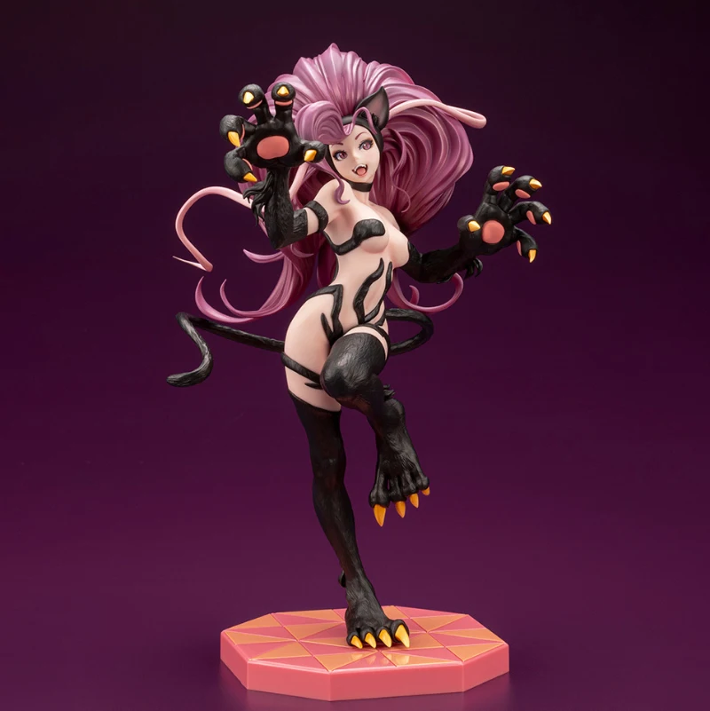 Kotobukiya GAME Pretty Girl Felicia Action Figure Darkstalkers Bishoujo Statue Collectible Gifts for Kids Toys for Boys