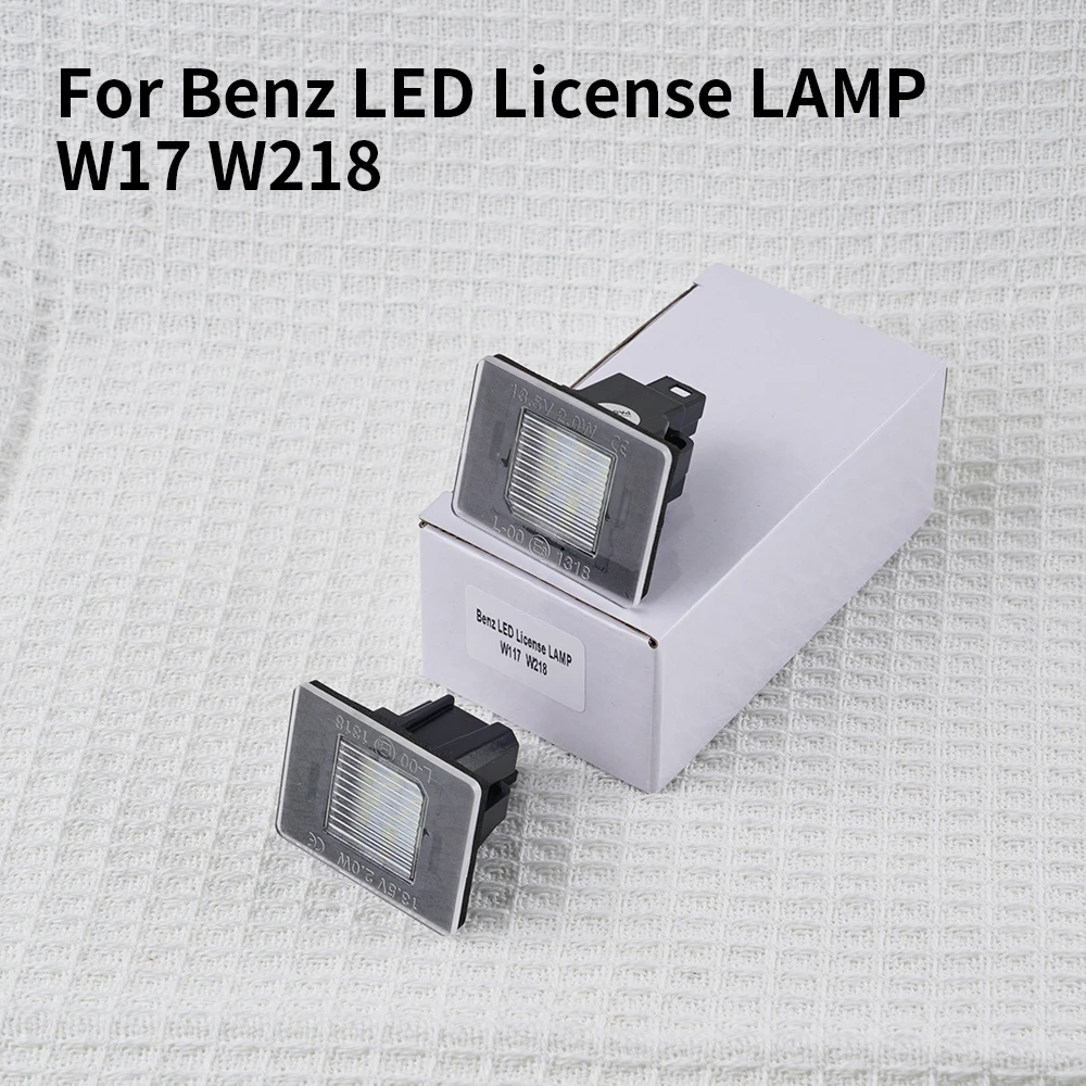 2Pieces For Mercedes Benz A-Class W218 W117 W176 W156 W166 R172 X166 GL CLA LED License Plate Light Number Plate Lamp No Error