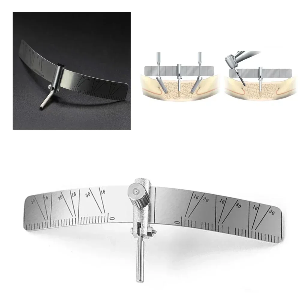 

Автоклавируемая направляющая для зубных имплантатов, локатор, хирургическая линейка, регулируемый измерительный инструмент для посадки стоматологии с угловым манометром