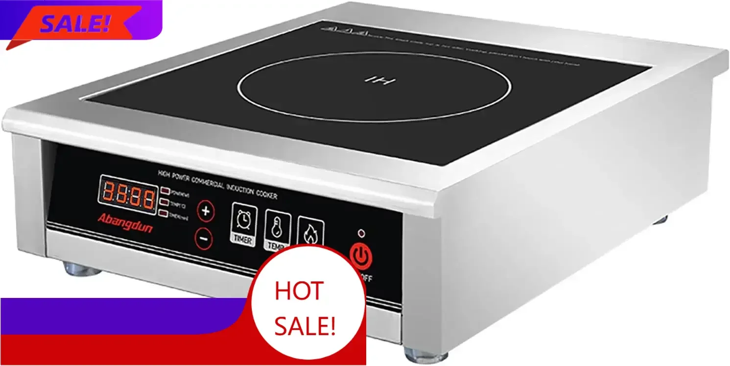 

Бестселлер: Коммерческая индукционная плита 3500 Вт/240 В, индукционная конфорка с 18-часовым таймером, нагревательная панель для кухонь и ресторанов