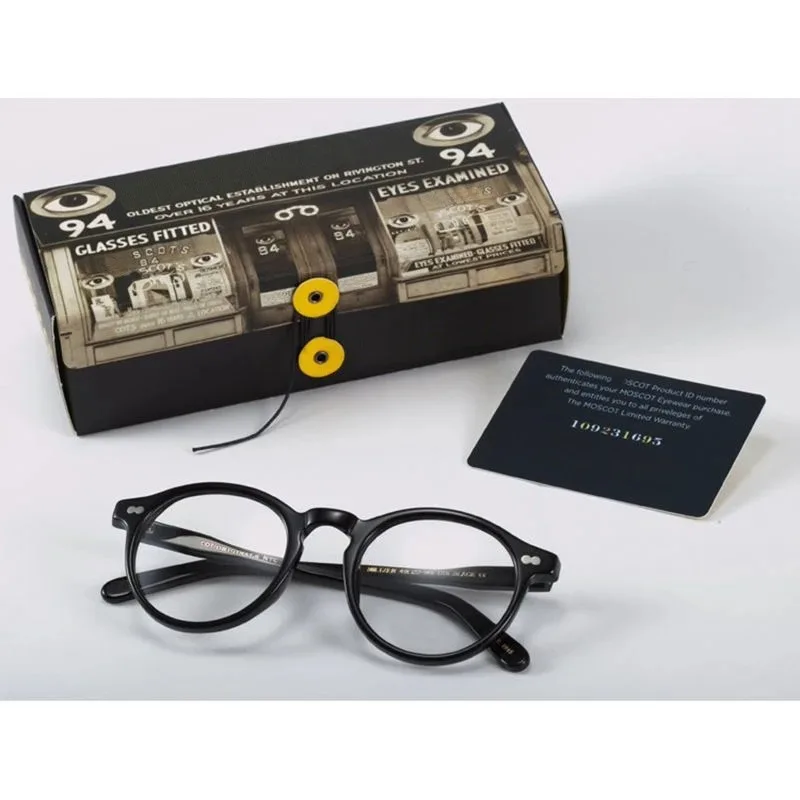 Runde Brillen Rahmen Männer Johnny Depp Lemtosh Optische Gläser Frauen Computer Brille Luxus Marke Vintage Acetat Rahmen – Detail 13