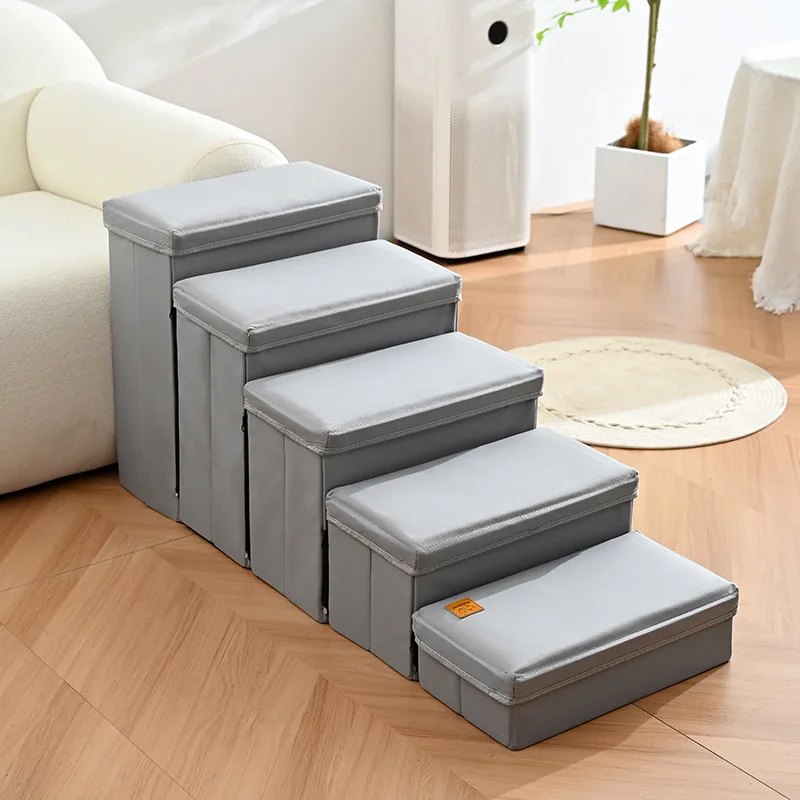 

Pet Stairs Cat Dog Teddy Small Dog Foldable Steps Up and Down Ladder Bedside Sofa Going to Bed Stairs