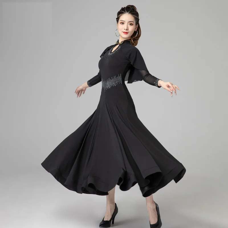 

X5007 Lady Ballroom Dancing Costume Girls Modern Dance Skirt Adult Waltz Skirt Latin Dance Practice Clothes Performance Clothes