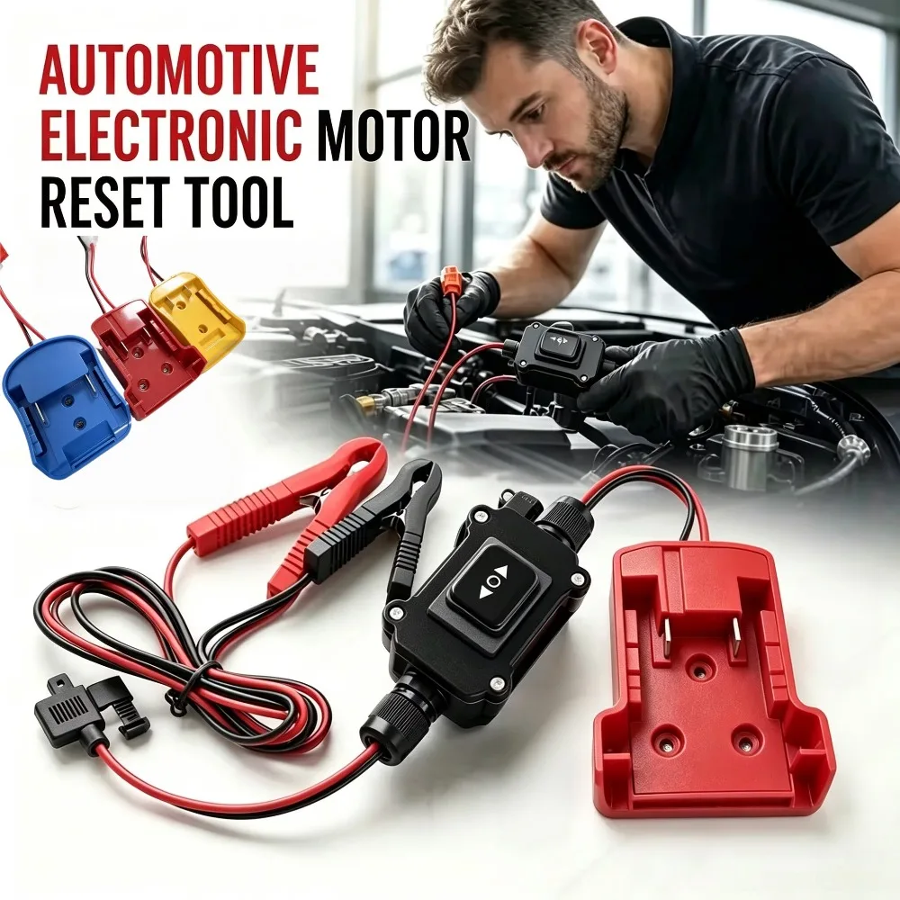 Upgrade Car EPB Emergency Release Tool 12V-24V for Makita/DeWalt/Milwaukee Battery Electronic Parking Brake Motor Tester Tool