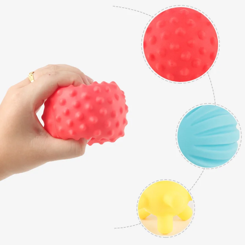 6Pcs/Set Children's Sensory Toy Ball Outdoor Swimming Pool Parent-child Interactive Educational Toys Training Massage Soft Ball