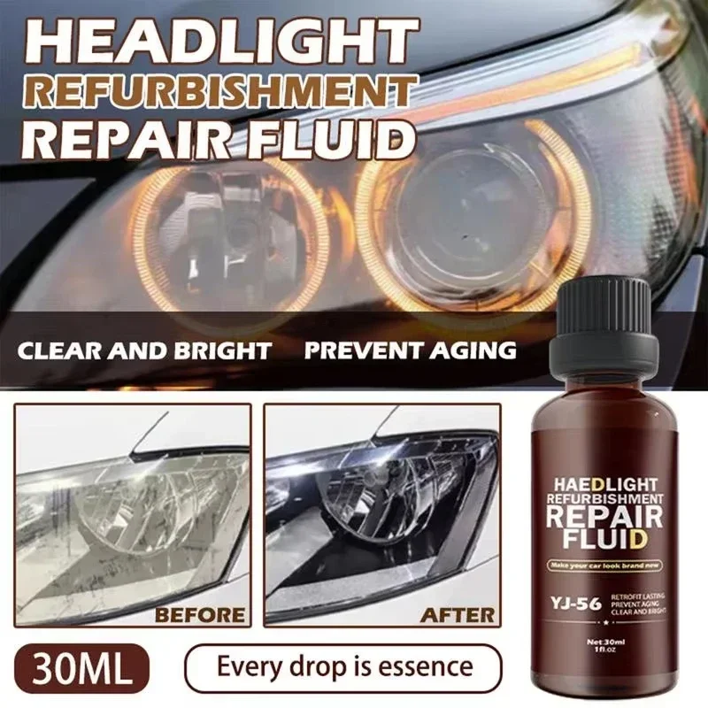 Реставратор линз для автомобильных фар, ремонтный агент, жидкое полирование, ремонт, защитный реставратор автомобильных фар, обновление линз для