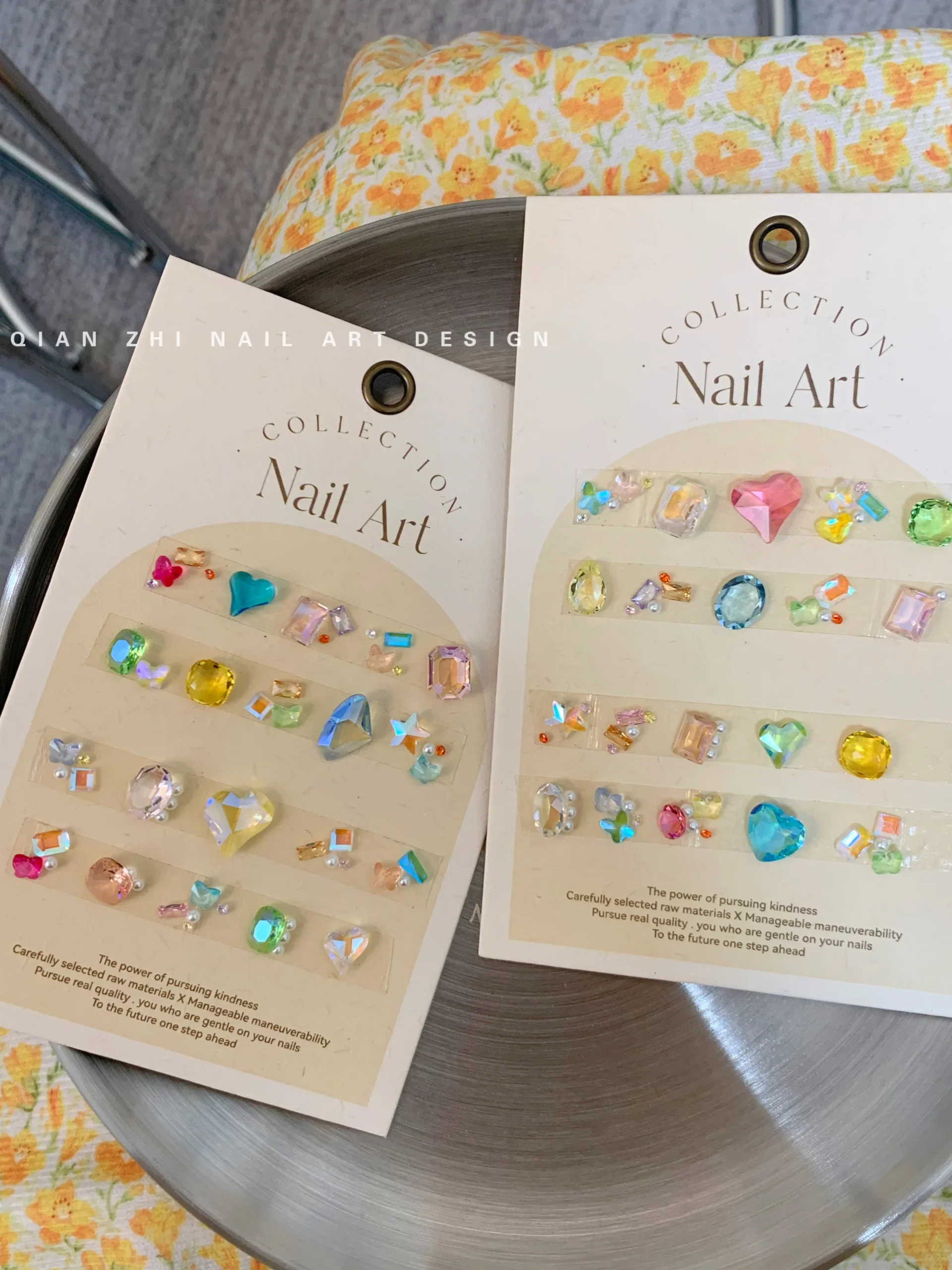 Nail Diamonds Summer Bright Color Made of Selected High-quality Nail Decoration Fashionable Appearance Trendy Nail Accessory