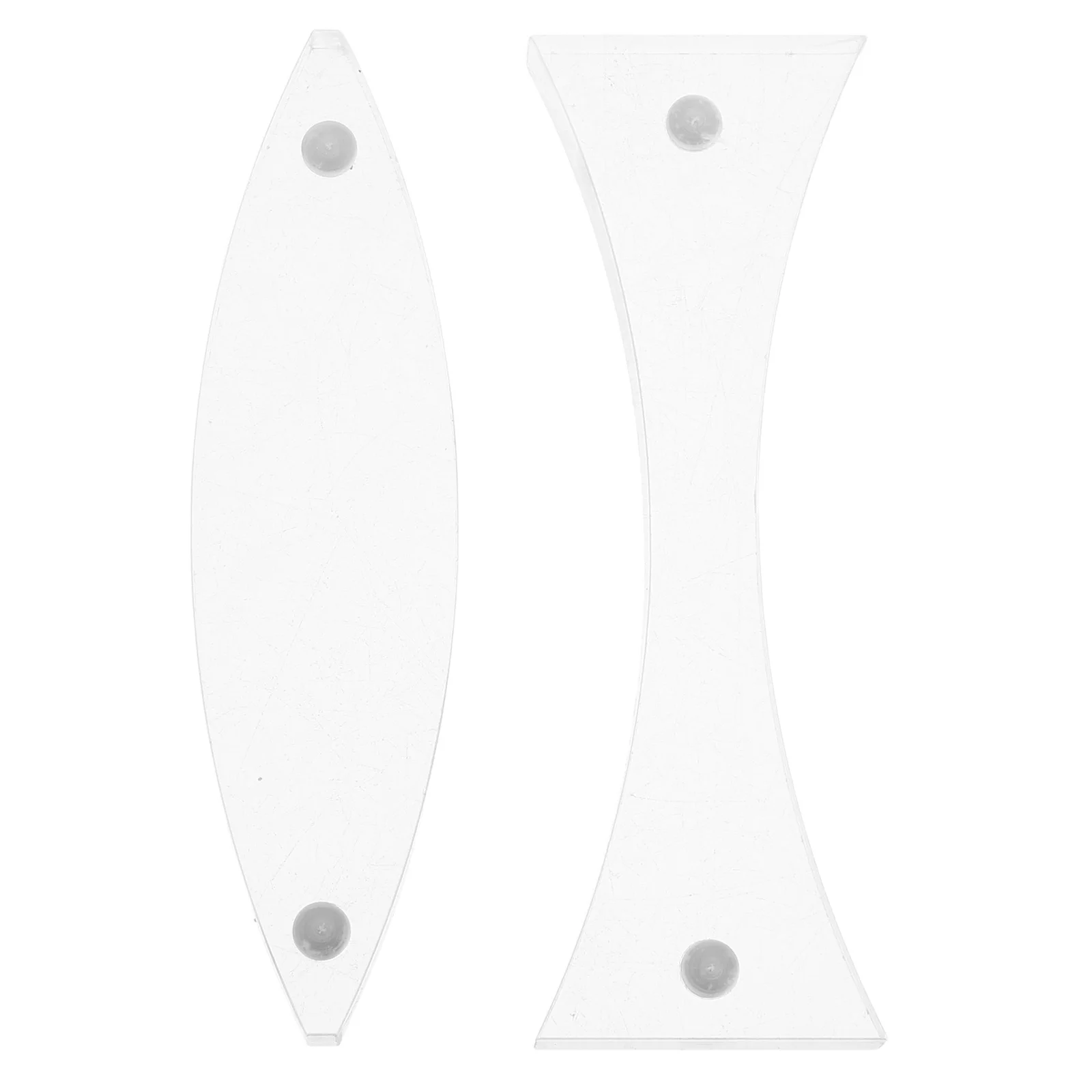 

2 Pcs Magnetic Optical Lens Concave Prism Acrylic Double Convex Prisms Light Source Teaching Equipment