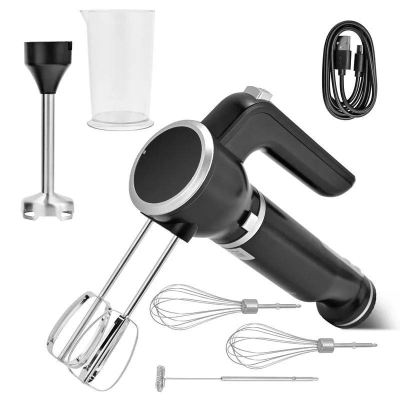 

Pukomc Cordless Hand Blender & Mixer – 12-Speed, BPA-Free, Dishwasher Safe – Multi-Functional for Whipping, Mixing