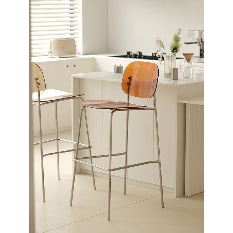 Bar chairs, backrest high stools, small household bar stools