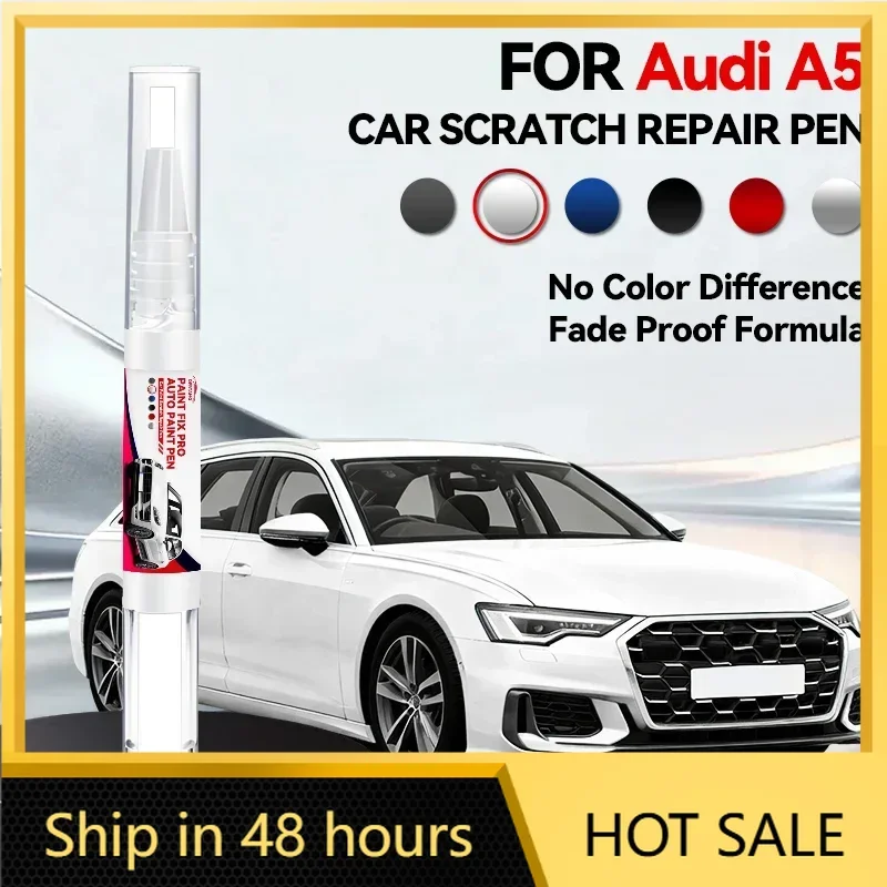 

Ручка-корректор для ремонта лакокрасочного покрытия Audi A5 2007-2025 B8 B9 B10, средство для удаления царапин, аксессуары для авто, черный, белый, серый, сияющий серый