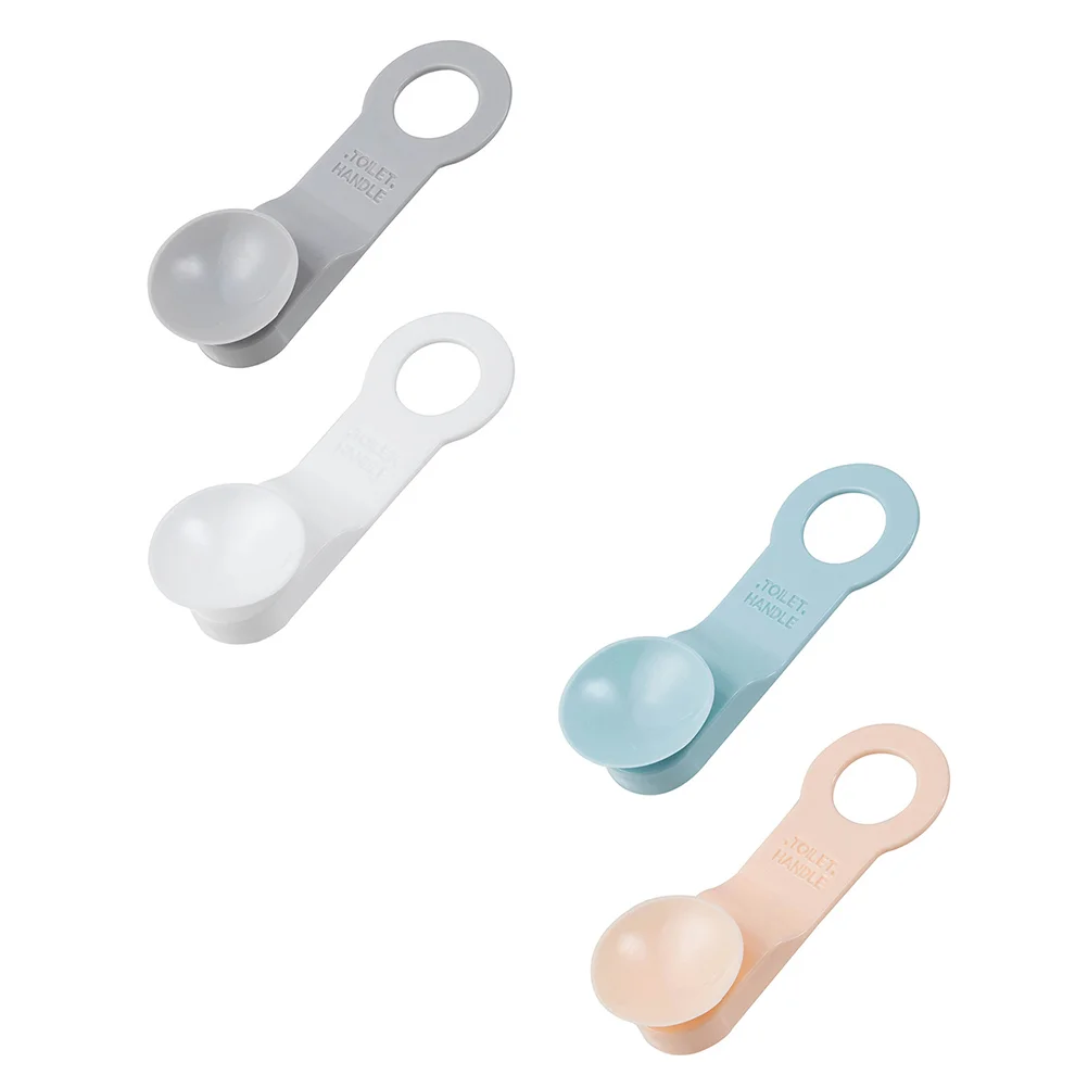 4 Pcs Toilet Lid Lifter Closestool Handle Bowl Supplies Anti-touching Seat Handles Bidet Portable Bathroom Accessories