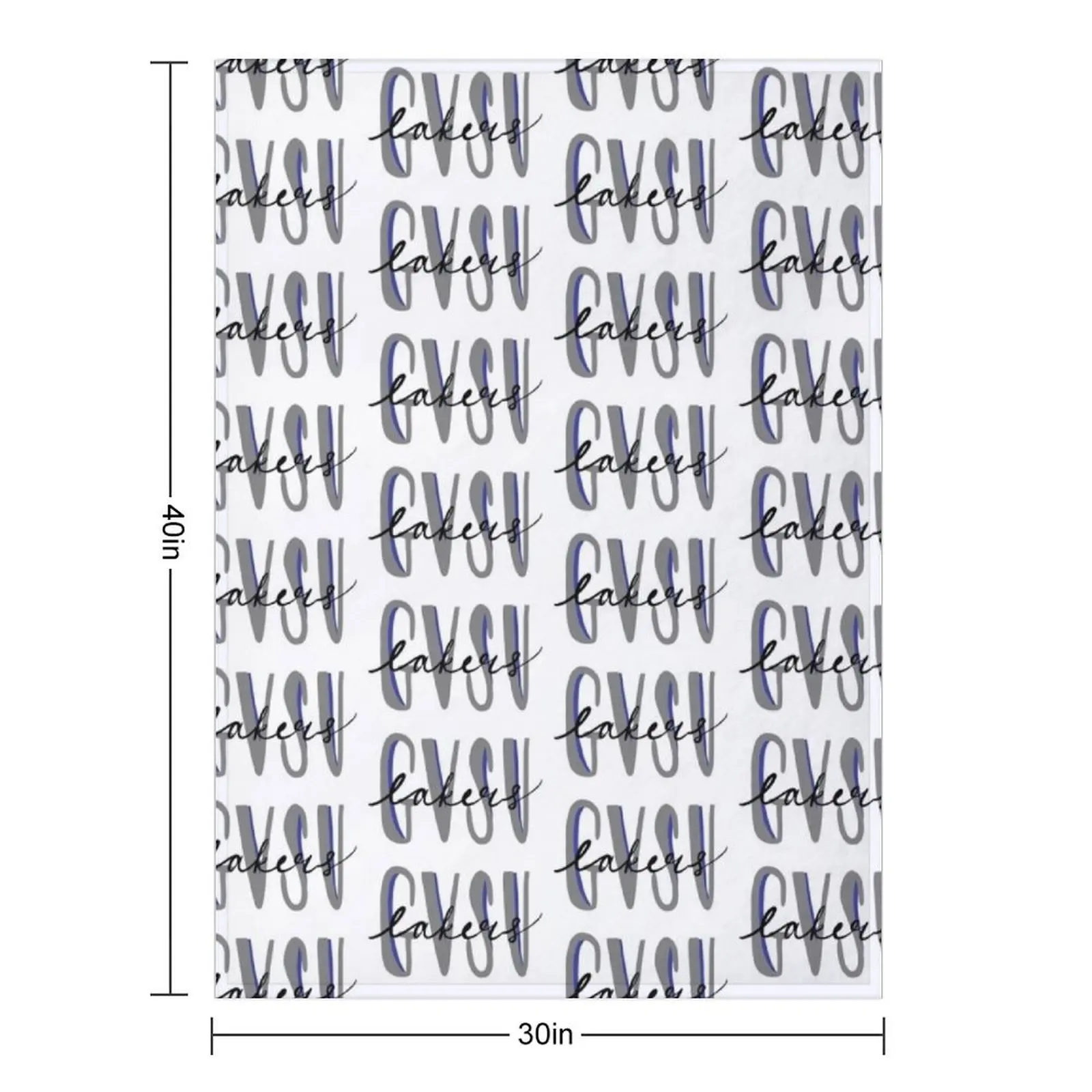 GVSU- Grand Valley Throw Blanket Soft Beds Nap Hairys Luxury St Sofa Plaid Blankets