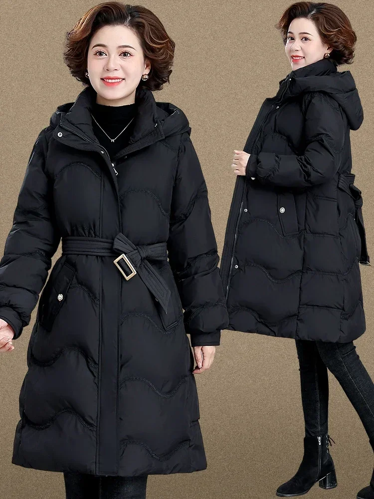 

Winter Down Cotton Jacket for Middle-aged Women, Stylish Cotton Jacket for Women, New Autumn and Winter Cotton Jacket for Women