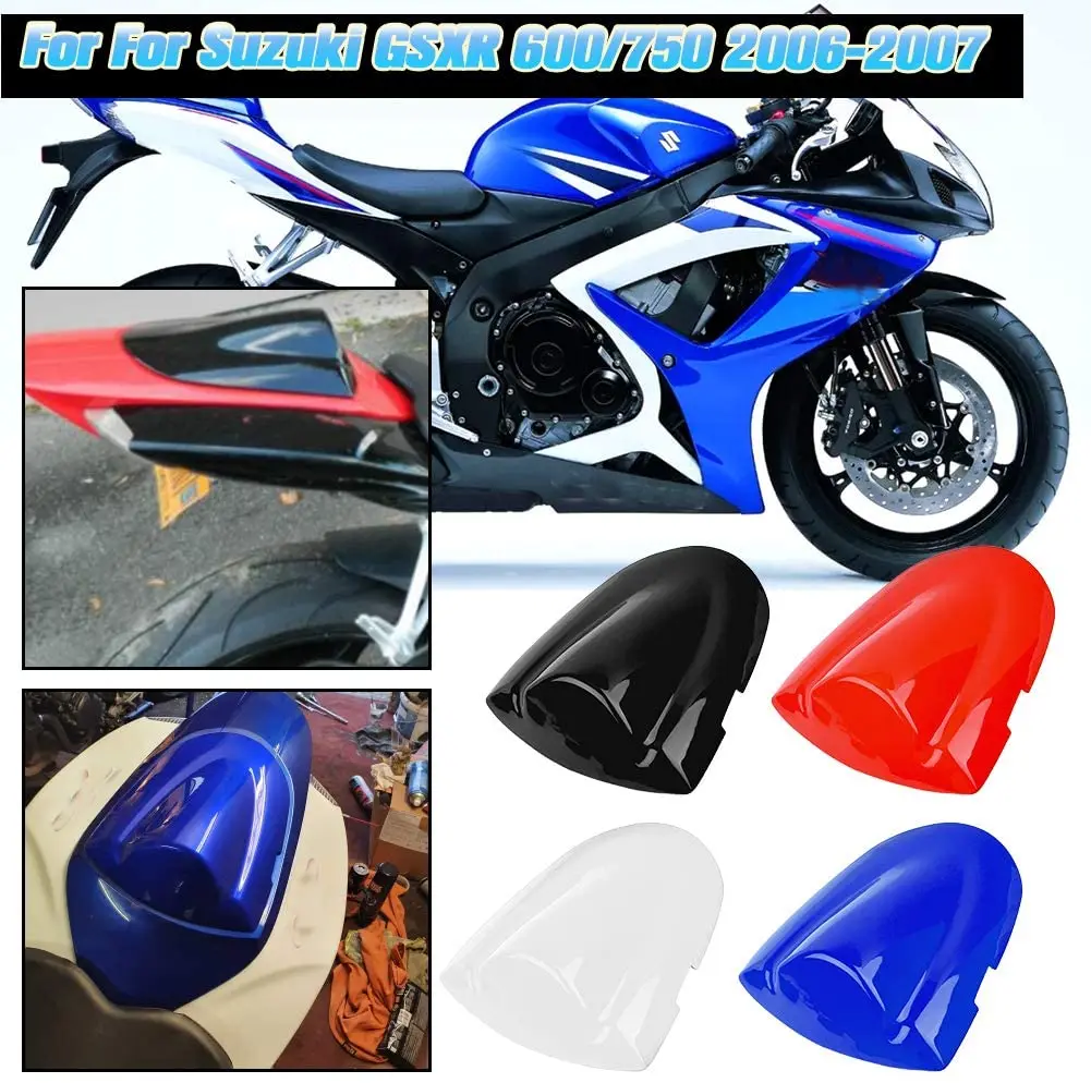 

GSXR600 Seat Cowl Tail Cover Rear Passenger Pillion Solo Fairing for Suzuki GSXR 600 GS-XR 750 K6 GSXR750 2006 2007 Carbon Fiber