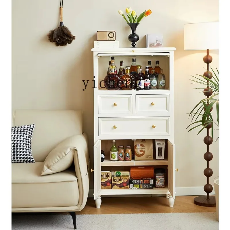 GZ-2   American solid wood chest cabinet household living room dining side cabinet bedroom multi-layer storage cabinet