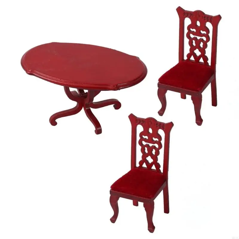 M89C vintage stoel voor Doll House Display Decoratief speelgoedfiguur Display doet alsof het spel