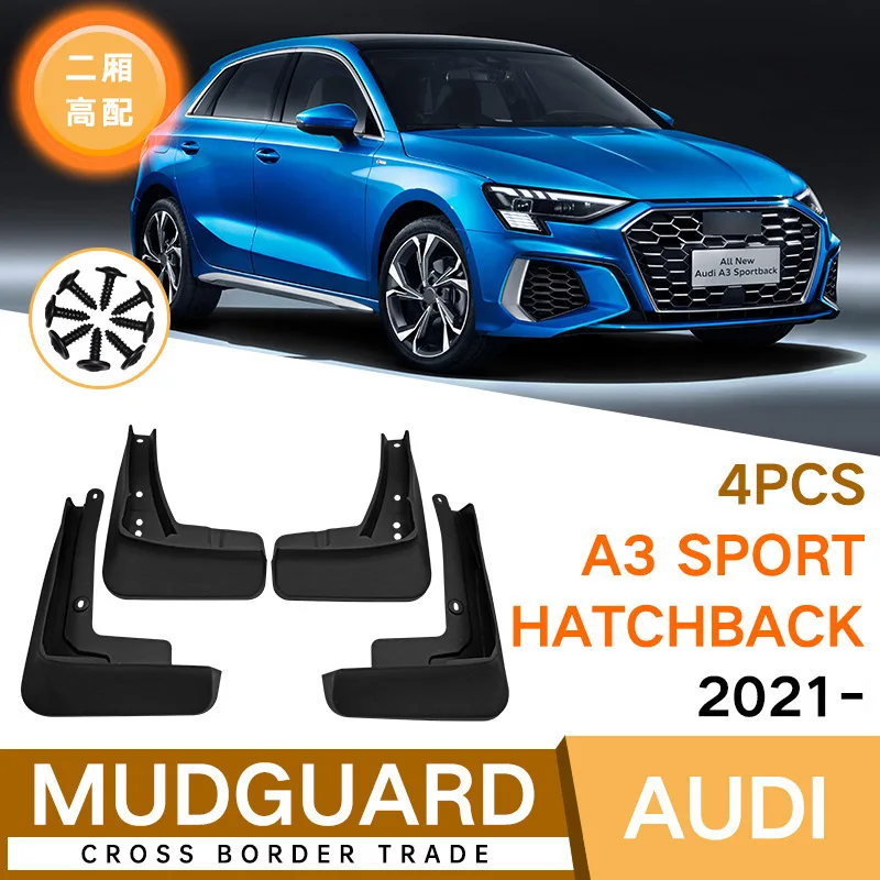 For Audi A3 Sport Hatchback 2021-2025 two-box sports version fender tiles car fender mud flaps