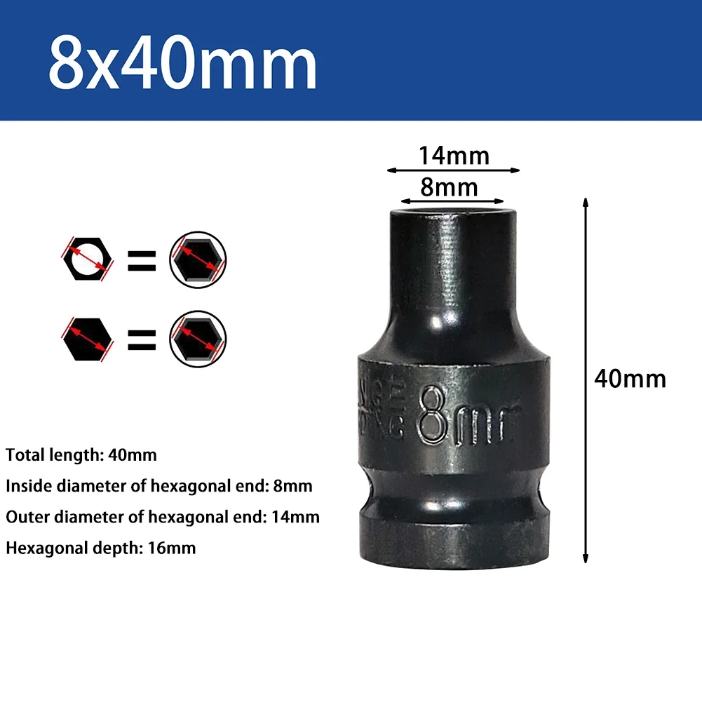 1Pc Torx Screwdriver Bit Tools 1/2inch Socket Bits Adapter 8/9/10/11/12/13/14/15/16/17/18/19/20/21/22/23/24/27/30/32mm Hand Tool