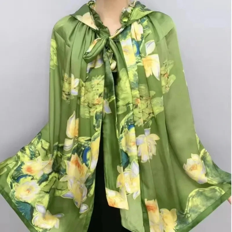Vintage Women Fashion Boho Kimono Short Robe Swimsuits Floral Print Batwing Sleeves Bohemian Bikini Cover-Ups Beachwear