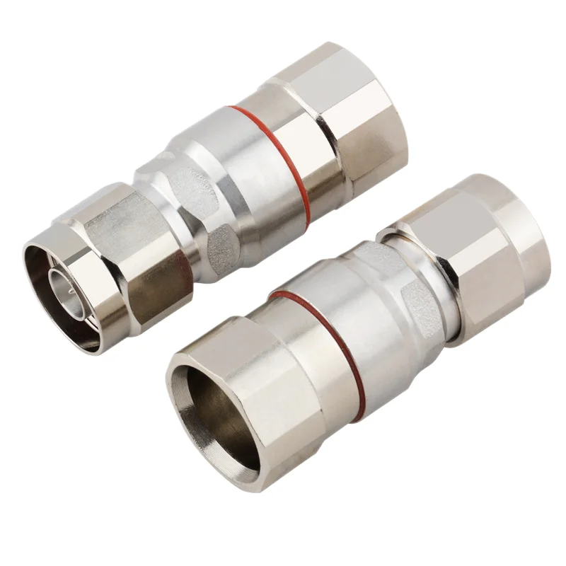 1/2 Inch N Type Male RF Coaxial Feeder Connector Clamp for 50-12 LMR400 Heliax Antenna Cable 50 Ohm Weatherproof Outdoor