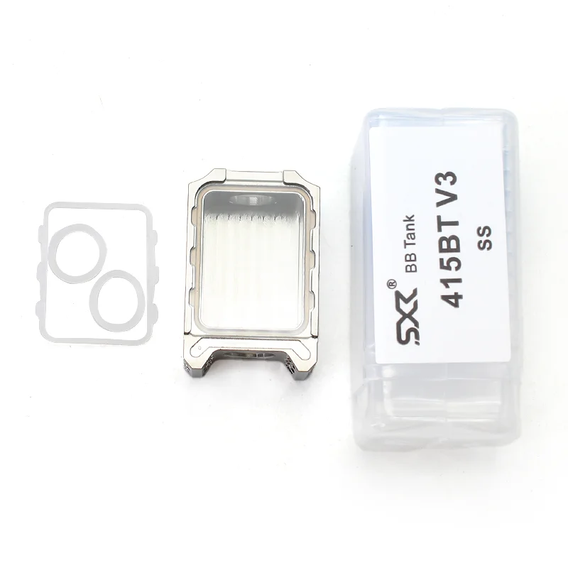 SXK Style Four One Five 415BT V3 Boro Tank 316SS BB/Billet KBRS AIO Box Mod All Boro Style Mods RBA Bridges replacement coil