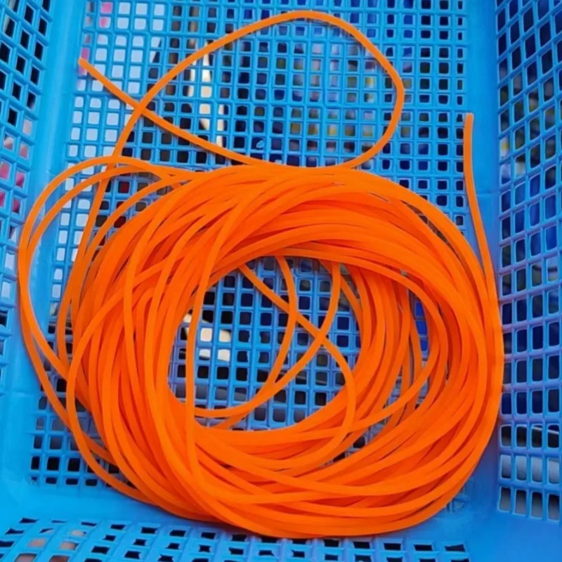 Nieuwe 20M Diameter 1.6 2.0 2.5 2.8 3.0mm Rubber Effen Elastische Rubberen Lijn voor Vissen Traditioneel Niveau Ronde Elastisch Touw voor Mannen