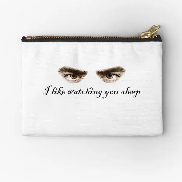 I Like Watching You Sleep Edward Culle  Zipper Pouches Socks Wallet Underwear Women Cosmetic Money Small Bag Key Panties