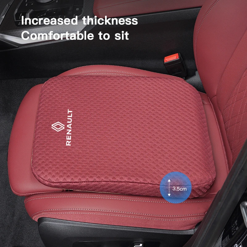 Car Seat Height Increase Cushion Leather Seat Cushion For Renault Fluence Laguna Scenic Latitude Talisman Kadjar Captur Koleos