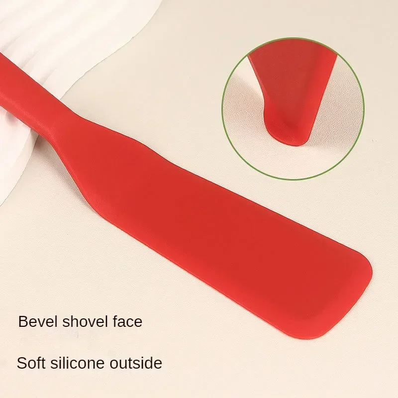 

Barbecue Silicone Frying Spatula for Pancakes Eggs Steak Heat Resistant Non Stick Kitchen Tool Ideal for Frying Baking Cooking
