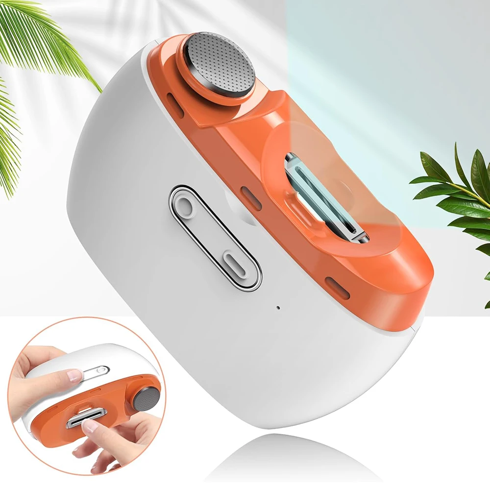 Elektrischer Nagelknipser mit Schleif- und Polierfunktion und Licht Automatischer Nagelschneider Wiederaufladbarer Nageltrimmer für Baby und Erwachsene