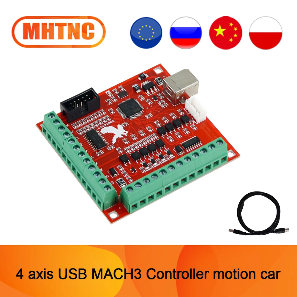 Best Price CNC Controller MACH3 system 4 axis / 5 axis USB 5 axis DB25 motion card 100Khz Driver Board for lathe milling machine