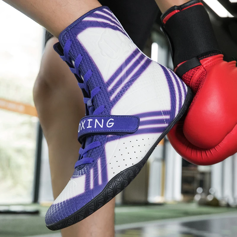 Bild 7: Professionelle Boxschuhe für Herren, professionelle Box-Turnschuhe, leichte Wrestling-Schuhe