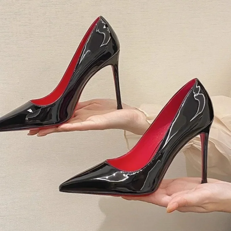 Sexy Red Bottom High Heels for Lady Women 7-9CM Stiletto Pointed Toe Shoes Women Nightclub Prom Party Shoes Zapatos De Mujer