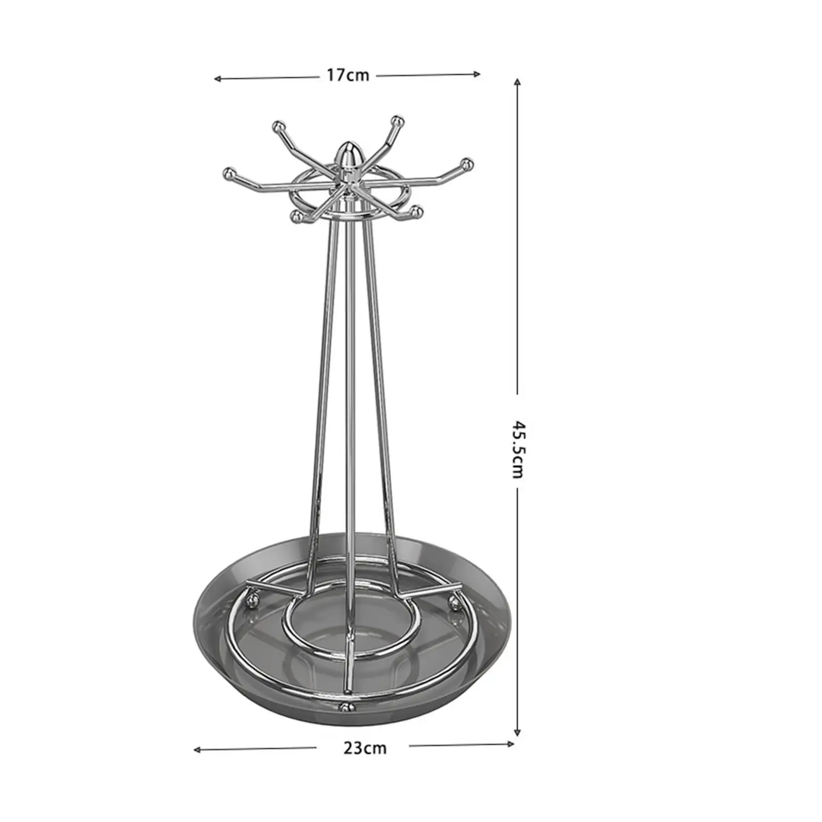 Rotating Utensil Rack Spatulas Spoon Soup Ladle Holder 6 Rotating Hooks Tool Cooking Utensils Holder Hanging Organizer Skimmer